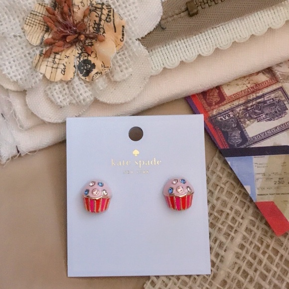 KATE SPADE • Take The Cake Cupcake Earrings - Picture 3 of 4